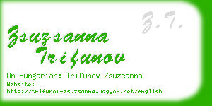 zsuzsanna trifunov business card